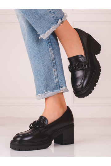 Vinceza schwarze Mokassin-Schuhe für Damen 2