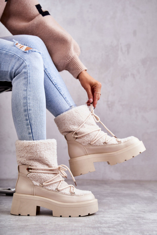 Bottes de neige bottes de sable avec réchauffement Sanna