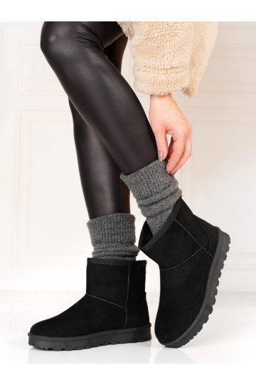 Bottes de neige chaudes noires Shelovet