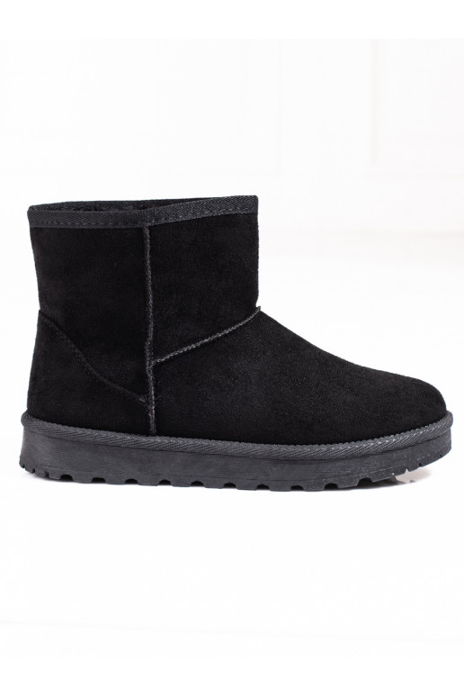 Bottes de neige chaudes noires Shelovet