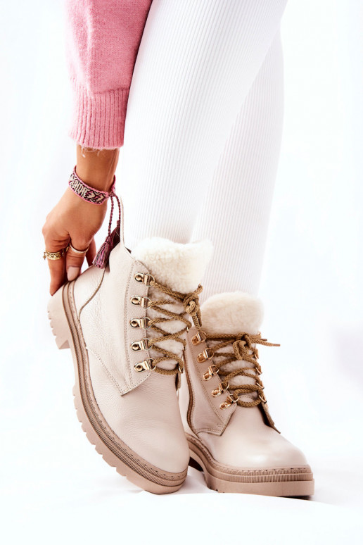 Bottines Khaleni pour femme en beige