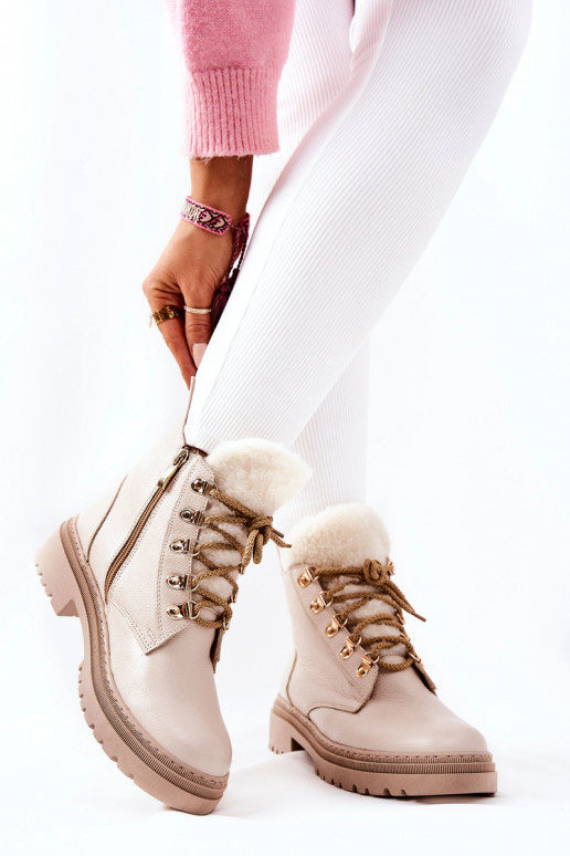 Bottines Khaleni pour femme en beige