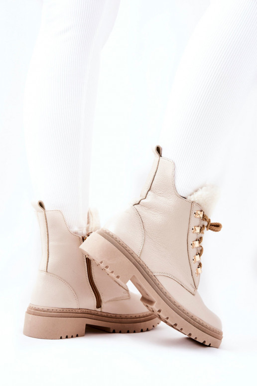 Damen-Khaleni-Stiefeletten in Beige