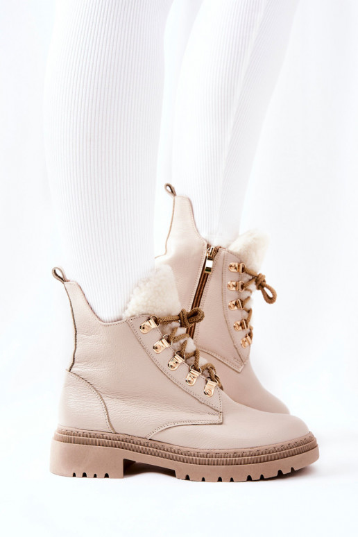 Damen-Khaleni-Stiefeletten in Beige