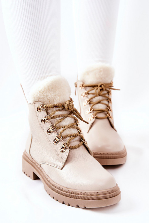 Bottines Khaleni pour femme en beige