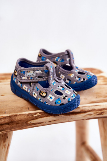 Schoenen/pantoffels Befado grijze kleur