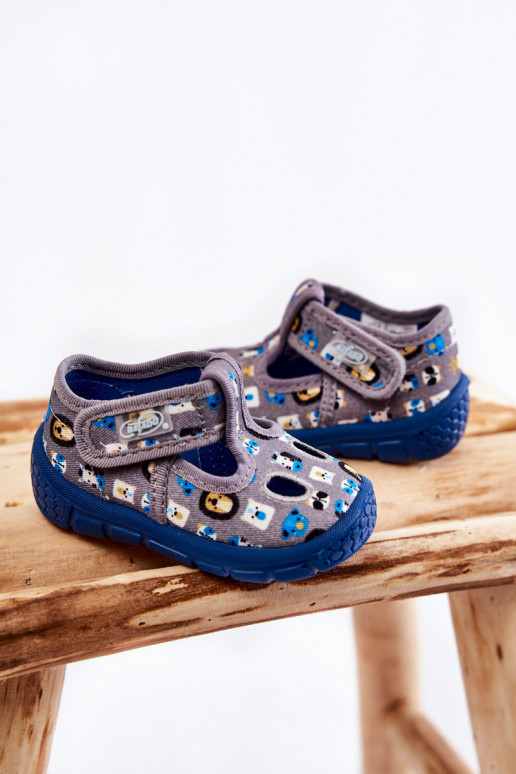 Schoenen/pantoffels Befado grijze kleur