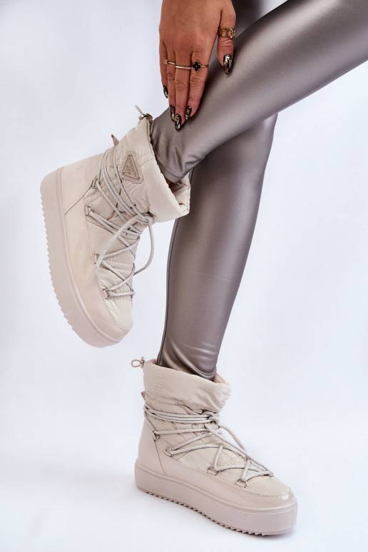 Carrios Ivory verwarmde snowboots met... Carrios Ivory verwarmde snowboots met...