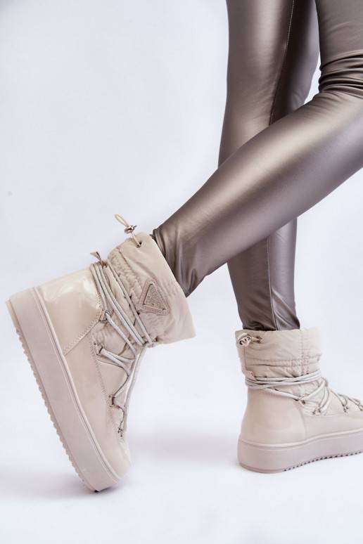 Bottes de neige chauffantes à lacets...