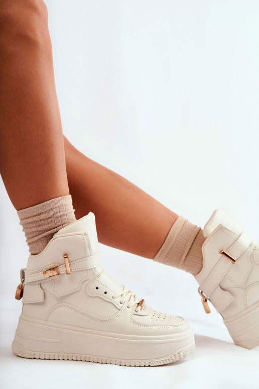 Verwarmde sportschoenen beige Lexa Verwarmde sportschoenen beige Lexa