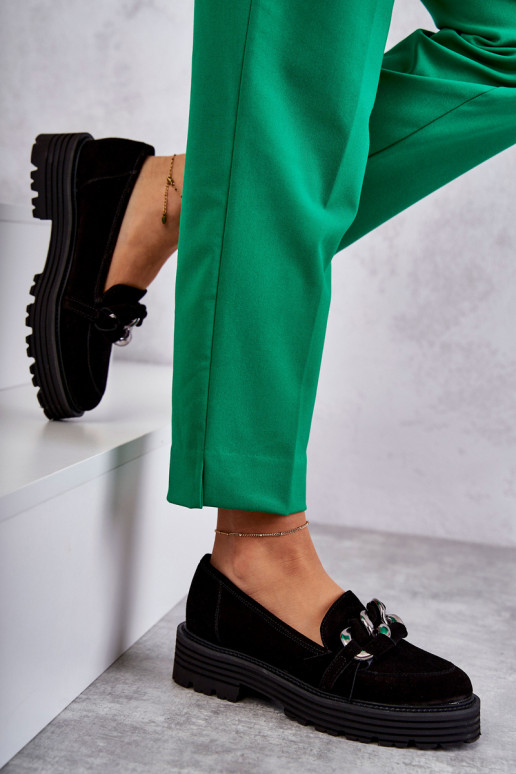 Chaussures noires en daim Laura Messi Chaussures noires en daim Laura Messi