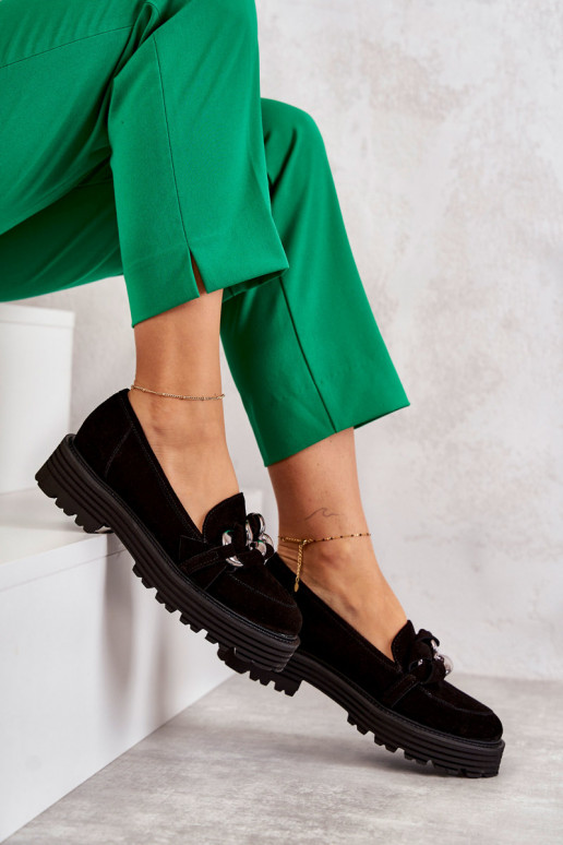 Chaussures noires en daim Laura Messi Chaussures noires en daim Laura Messi