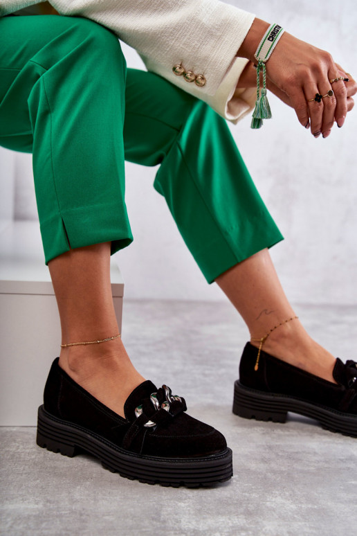 Chaussures noires en daim Laura Messi Chaussures noires en daim Laura Messi