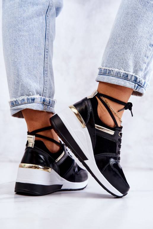 Schwarz-weiße Sportschuhe Rayana für Damen