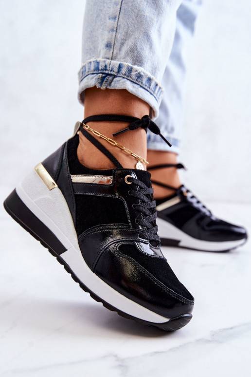 Chaussures de sport Rayana noires et blanches pour femme