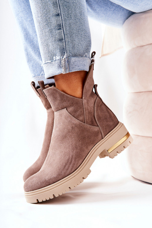 Bottes chauffantes couleur cappuccino... Bottes chauffantes couleur cappuccino...