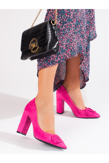 Escarpins en daim Vinceza rose