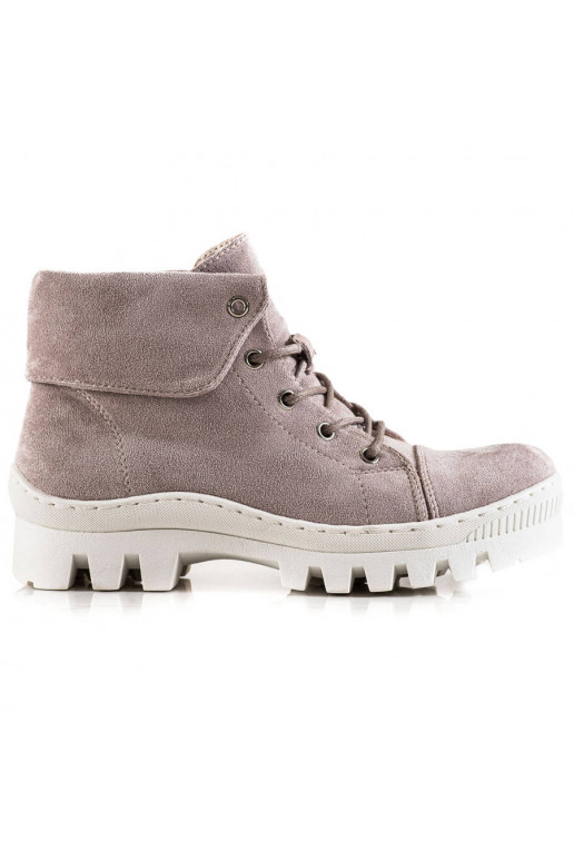 Boots femme violet clair S.Barski Boots femme violet clair S.Barski