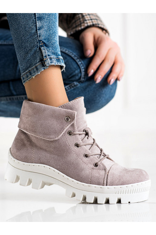 Boots femme violet clair S.Barski