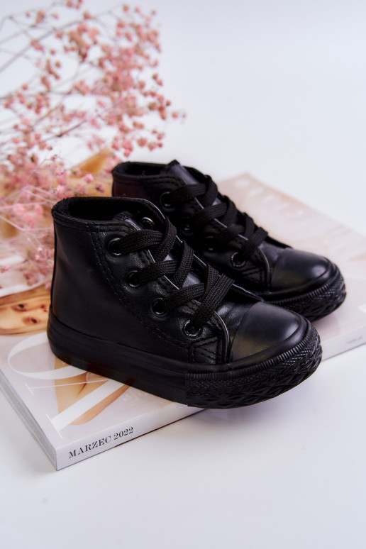 Chaussures de loisirs noires pour enfants Marney