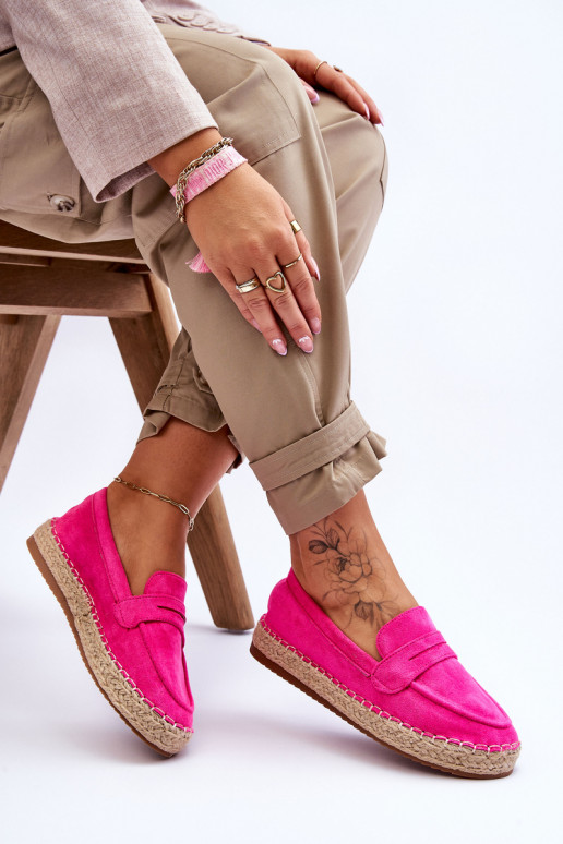 Keyla fel suède espadrilles in roze Keyla fel suède espadrilles in roze