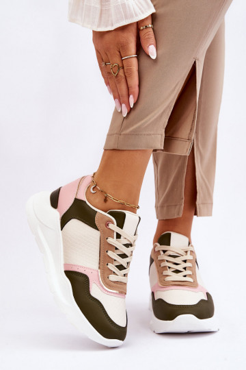 Zandroze sportschoenen voor...