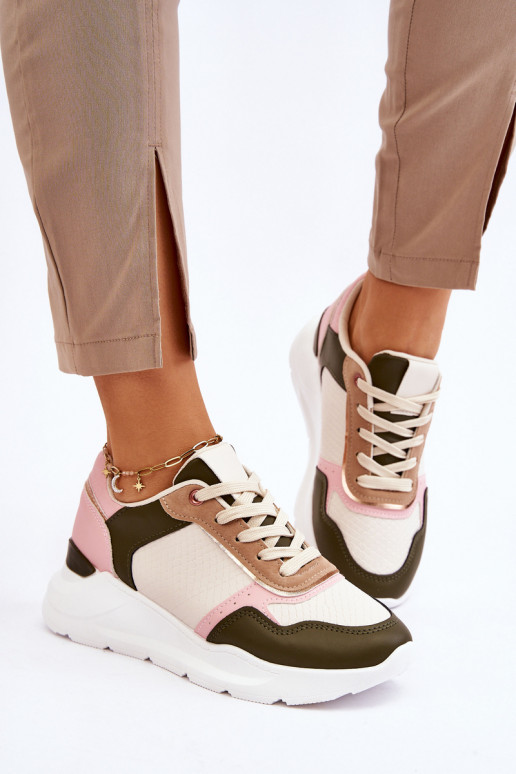 Sable - chaussures de sport roses... Sable - chaussures de sport roses...