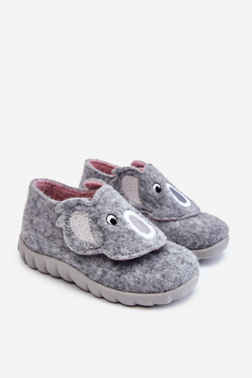 Chaussons enfant Befado Koala couleur gris