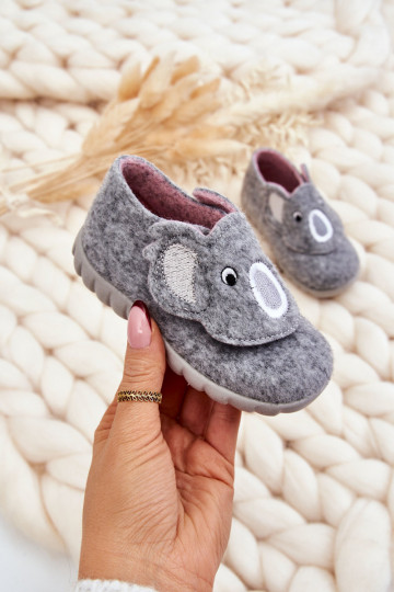 Chaussons enfant Befado Koala couleur gris 2