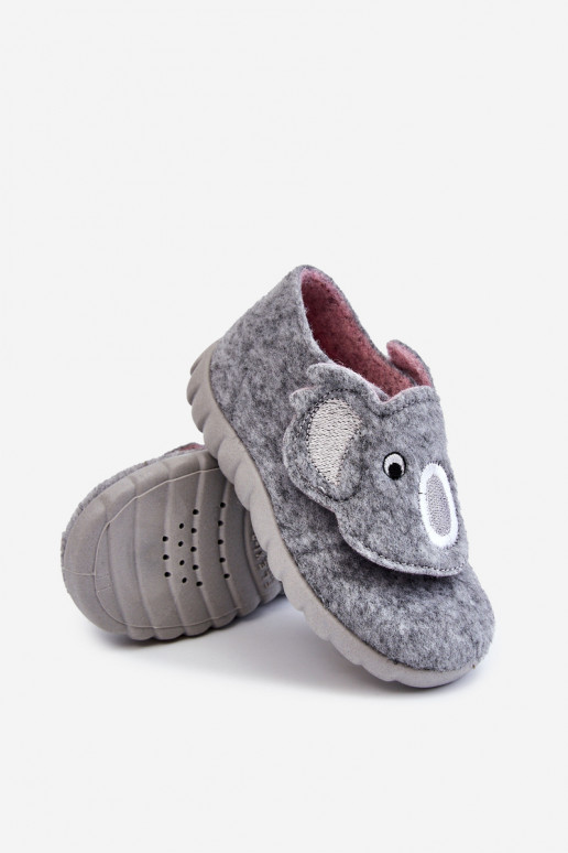 Chaussons enfant Befado Koala couleur gris