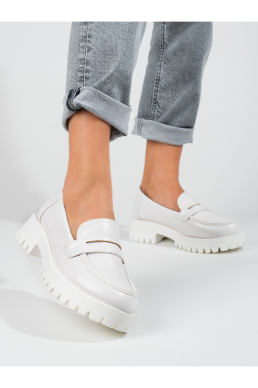 Chaussures blanches pour femmes Shelovet avec plateforme