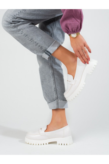 Chaussures blanches pour femmes Shelovet avec plateforme 2