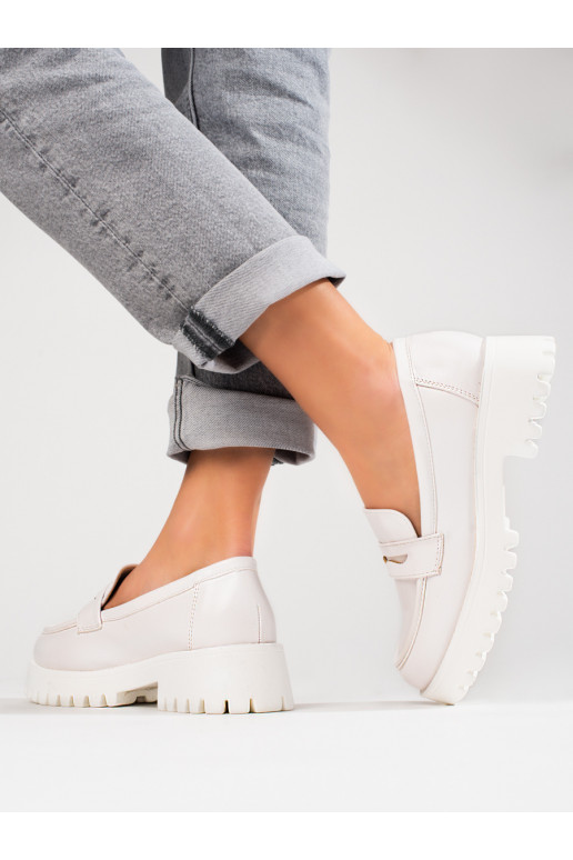 Chaussures blanches pour femmes Shelovet avec plateforme