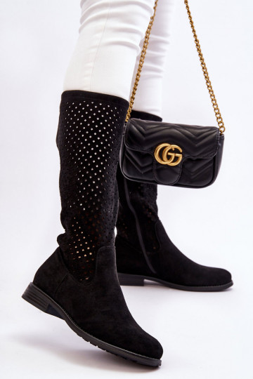 Bottes longues en daim de... 2