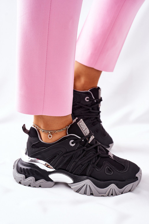 Chaussures style sport noires Memory Foam Big Star