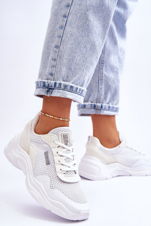 Chaussures de sport Memory Foam System Big Star couleur blanche