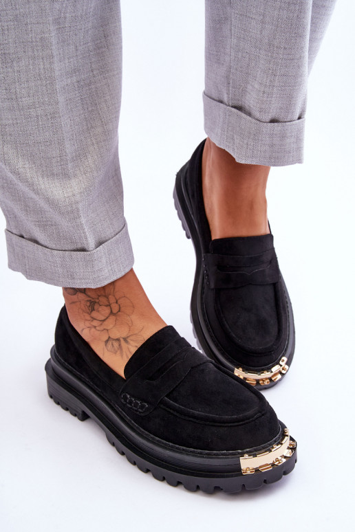 Klassiek model suède mocassins met... Klassiek model suède mocassins met...