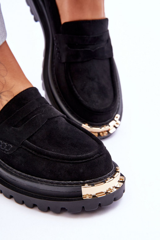 Klassiek model suède mocassins met... Klassiek model suède mocassins met...