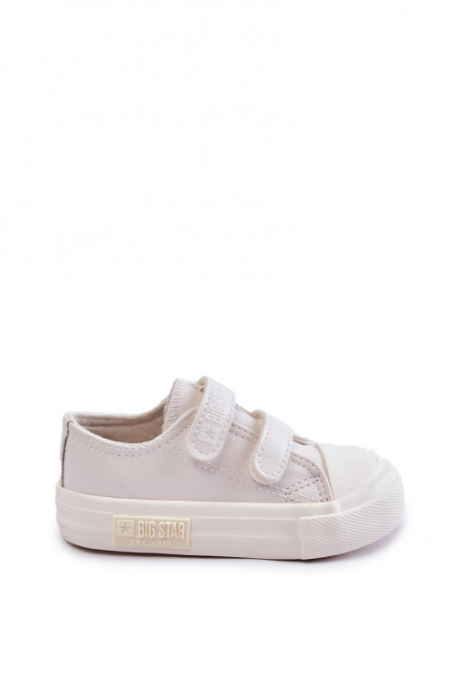 Chaussures de loisirs enfant blanches BIG STAR à fermetures adhésives