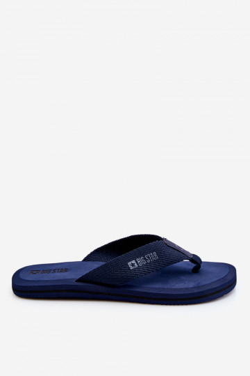 Chaussons homme bleu foncé Big Star style japonais 2