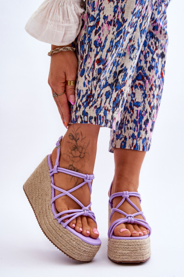 Paarse sandalen Nessia met...