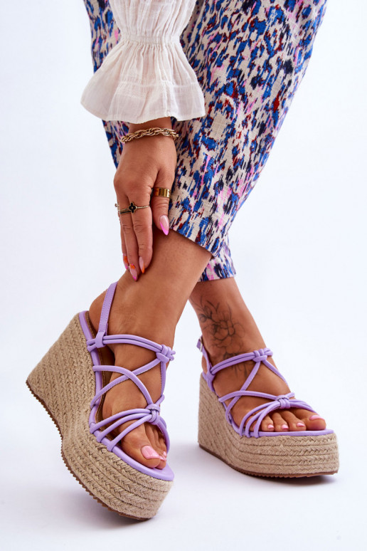 Sandales violettes Nessia avec... Sandales violettes Nessia avec...