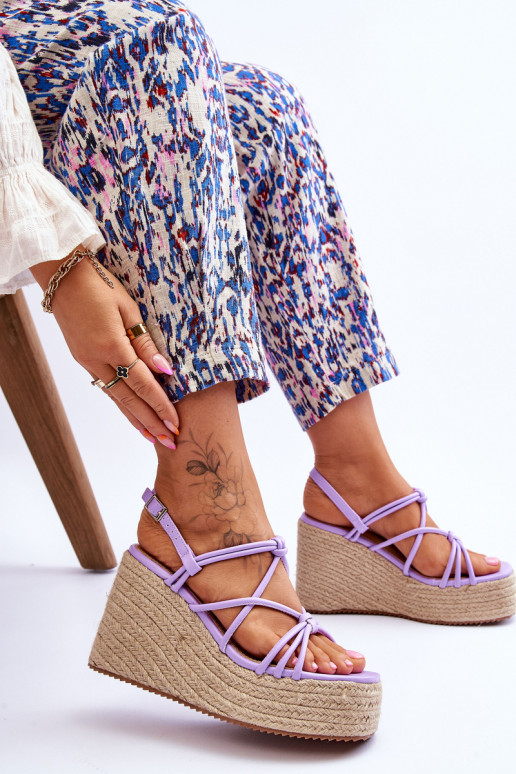 Sandales violettes Nessia avec... Sandales violettes Nessia avec...