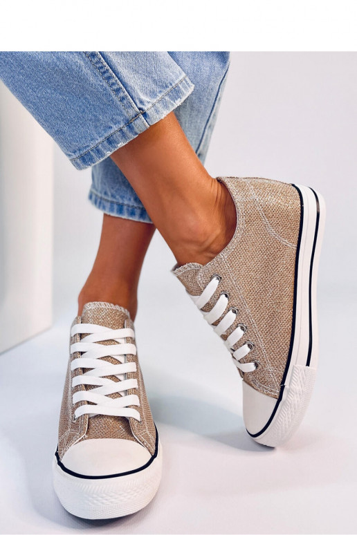 Chaussures à plateforme décontractées beiges