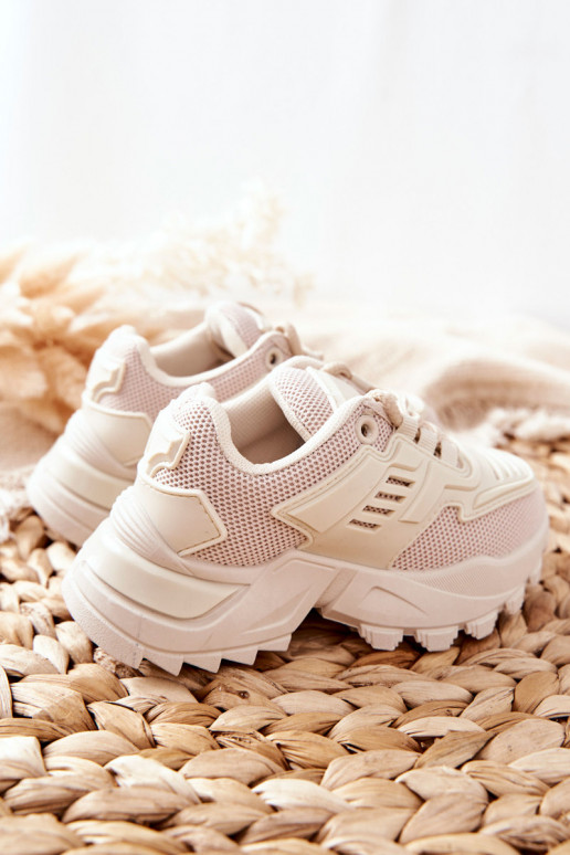 Baskets enfant Freak Out couleur sable clair