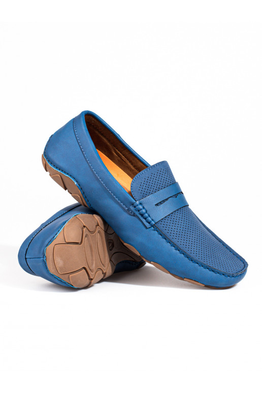 Herenmocassins Shelovet blauwe kleur