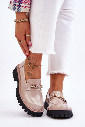 Mocassins vernis à...