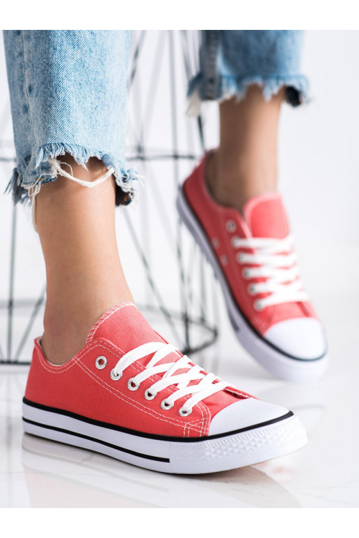 Chaussures de sport couleur corail Shelovet