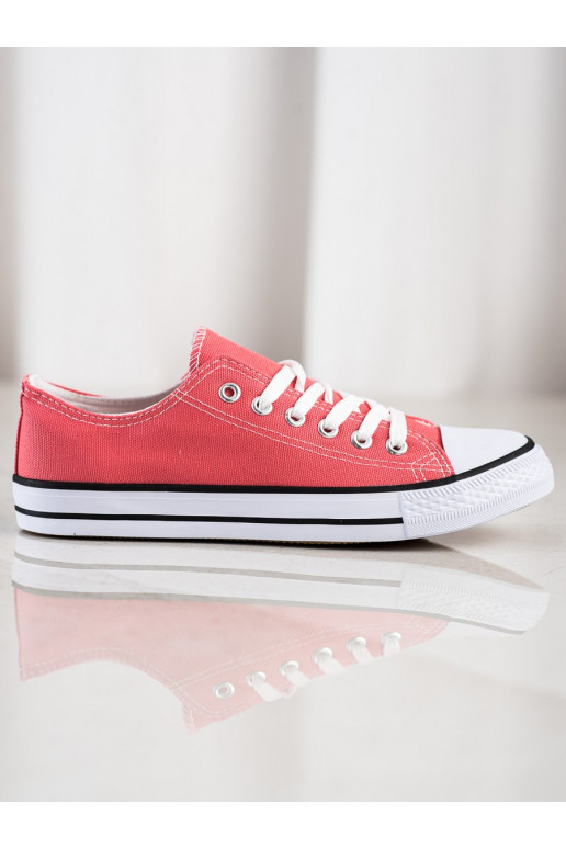 Koraalkleurige sportschoenen Shelovet