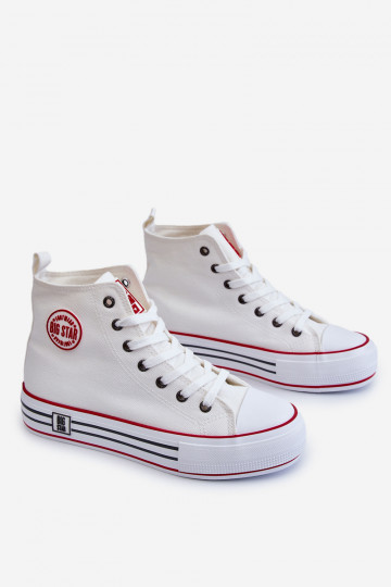 Chaussures casual avec plateforme Big Star couleur blanche